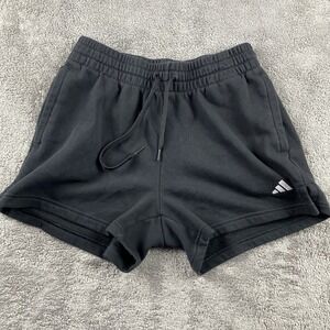 Adidas‎ Fleece Sportswear Shorts Womens Small Black